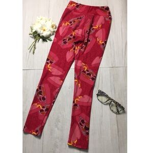 Girls Tween LulaRoe  Chocolate Patterned Leggings